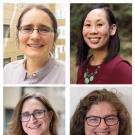 A collection of portraits for Professors Christine, Danielle, Daniela and Lauren
